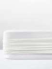 Σεντόνι Αιγαίον Non Iron με λάστιχο 100X200+40 / Pristine White
